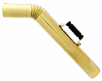 Труба к жаровому самовару (латунь) с деревянной ручкой диаметр 75 мм.
